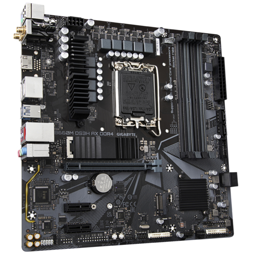 Bekijk afbeelding 3 van Gigabyte 1700 B660M DS3H AX DDR4 - 2xM.2/2xDP/HDMI/µATX